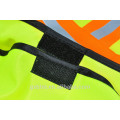 Chaleco reflectante de la seguridad de la ANSI de la alta visibilidad al por mayor Chaleco de la chaqueta de la ropa de trabajo de la visibilidad de la alta visibilidad ANSI con el elástico